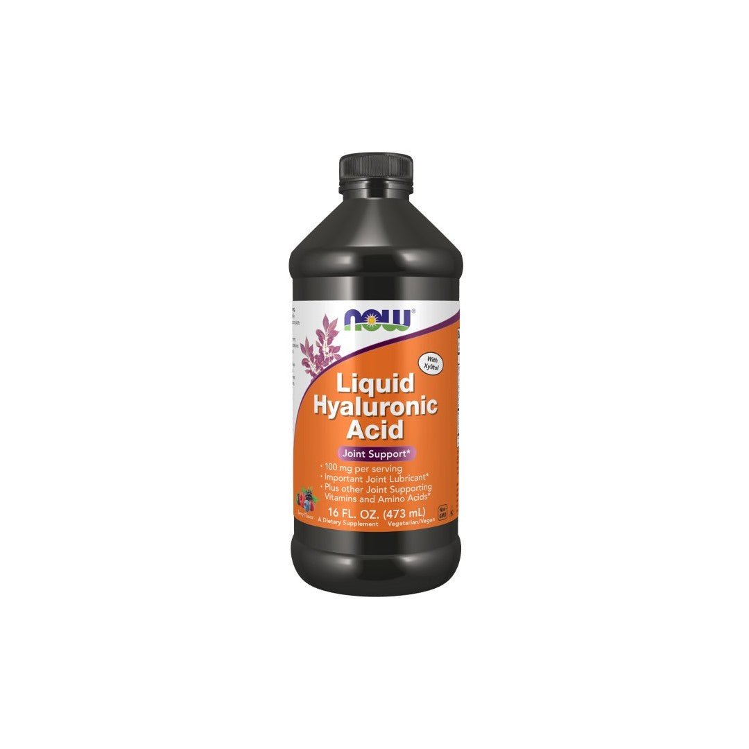 Hyaluronsäure 100 mg 16 fl oz (473 ml) Flüssigkeit Beerengeschmack Now Foods